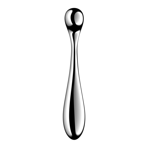 Двухсторонний металлический фаллоимитатор серебристого цвета Satisfyer Star Force 4 - 4