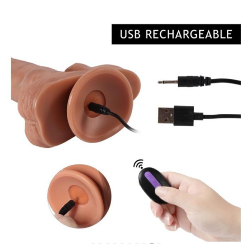 Вібратор із подвійною стимуляцією тілесного кольору XISE Brody vibrating - 9