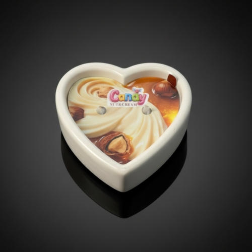 Масажна свічка у формі серця з ароматом горіхового крему Candy Nut Cream 70 мл - 11