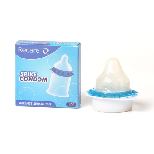 Презерватив прозорий із шипами Recare Spike Condom