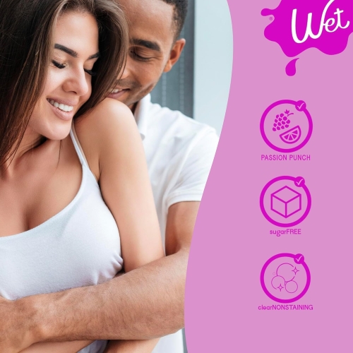 Оральный лубрикант на водной основе со вкусом маракуйи Wet Flavored Gel 89 мл - 7