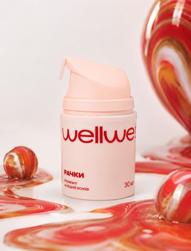 Оральный лубрикант на водной основе со вкусом Рачки wellwet 30 мл - 2