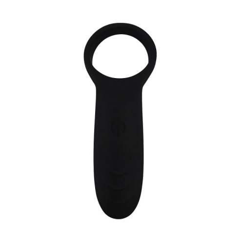 Эрекционное виброкольцо черного цвета ChisaDesire Magnifier - 2