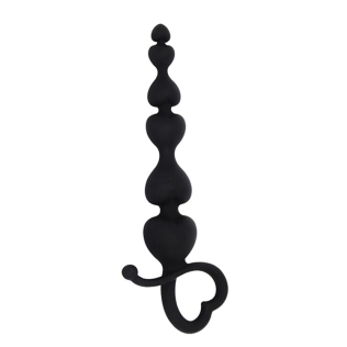 Анальні намиста чорні MAI Attraction Toys №79 довжина 18см, діаметр 3,1 см