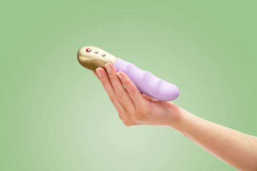 Пульсатор вібратор вагінальний бузковий силіконовий FUN FACTORY Stronic Petite - 9