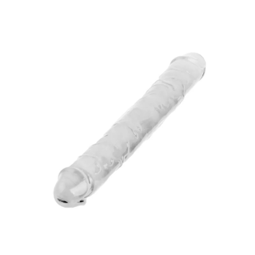 Фаллоимитатор реалистичный двойной Mr. Rude Crystal Jellies Realistic Double-ended Dildo прозрачный - 2
