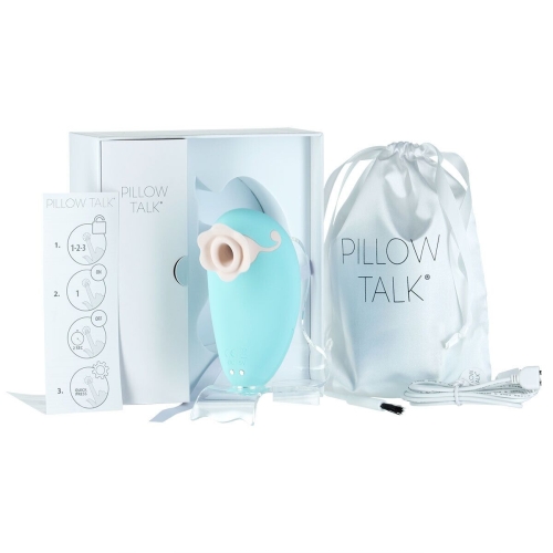 Вакуумний кліторальний стимулятор Бірюзовий Pillow Talk Dreamy Teal з кристалом Swarovski - 5