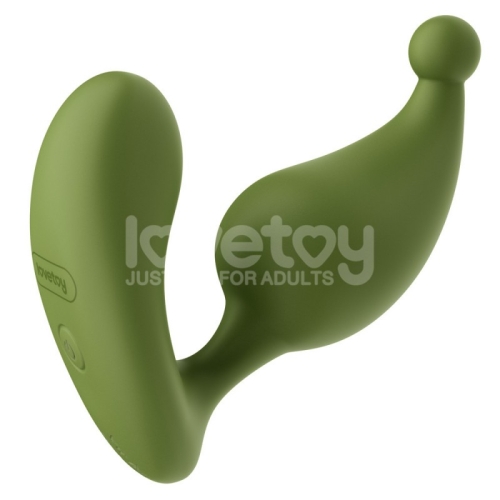 Вибромассажер простаты для мужчин зеленого цвета Lovetoy LAllure Apex Rechargeable Vibrator - 3