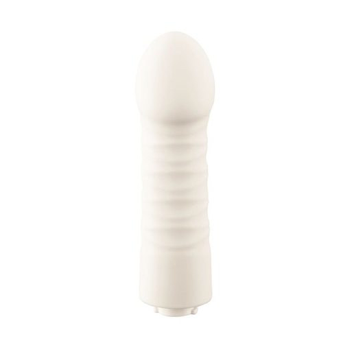 Змінна насадка для секс-машини Dildo Tutu II силіконова білого кольору KissToy - 2