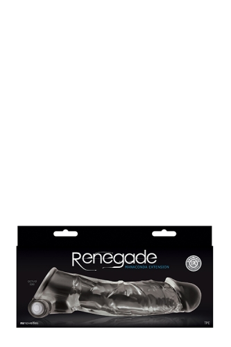 Подовжуюча реалістична вібронасадка на член прозорого кольору NS Novelties Renegade manaconda - 2