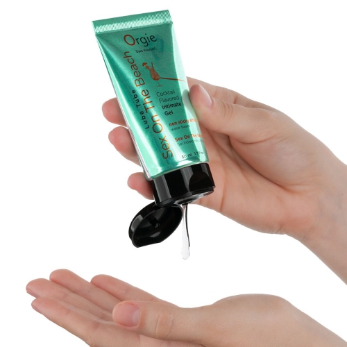 Оральный лубрикант со вкусом коктейля Секс на пляже на водной основе Orgie Lube Tube Sex On The Beach 50 мл - 2