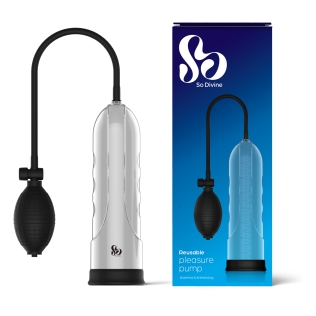 Вакуумный насос для пениса Pleasure Penis Pump So Divine черный