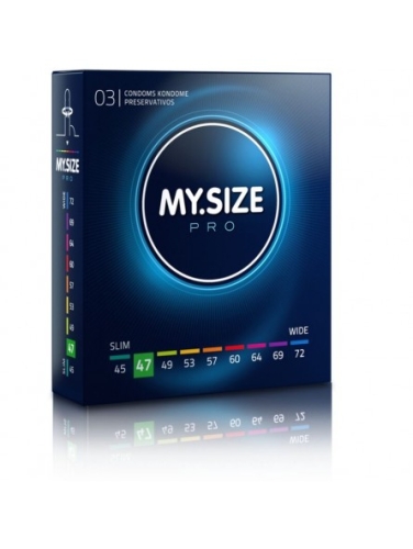MY SIZE PRO презервативы 47 мм 3 штуки Май Сайз Про веганские - 1
