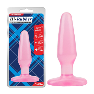 Анальная пробка на присоске розового цвета Chisa Beginners rock Plug