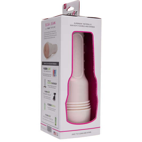 Мастурбатор анус порноакторки Elsa Jean тілесного кольору Fleshlight Treat - 7