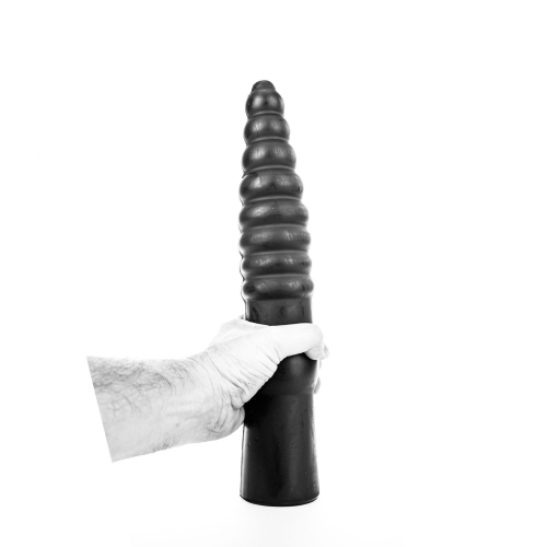Великий фалоімітатор із рельєфом All Black AB20 чорний - 2