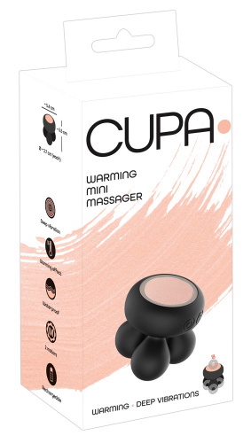 Мини-массажер Ванд универсальный с функцией подогрева черный You2Toys CUPA Warming Mini Massager - 8