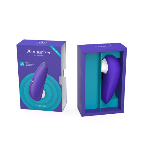 Вакуумный вибратор для клитора цвет Индиго Womanizer Starlet 3 - 7