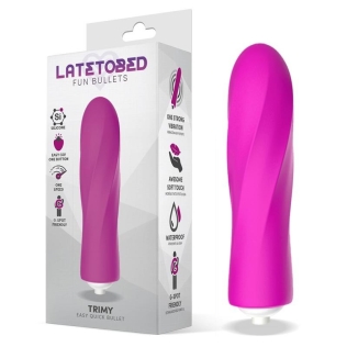 Мини вибратор для женщин клиторальный силиконовый розовый Latetobed Trimy Easy Quick Vibrating Bullet Silicone 