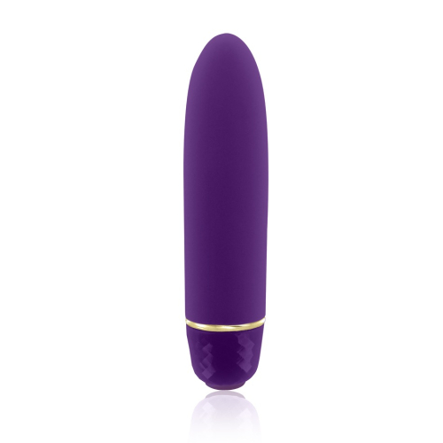 Вибропуля силиконовая для стимуляции клитора фиолетового цвета Rianne S Classique Vibe Deep Purple - 2