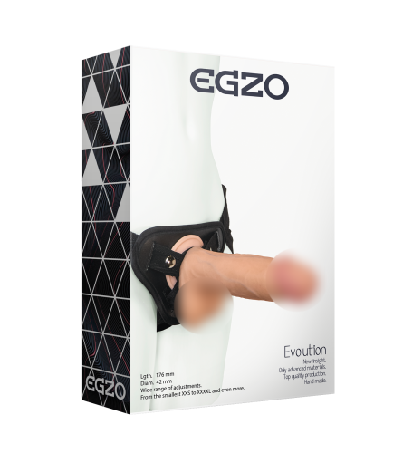 Страпон жіночий класичний EGZO Evolution STR004 - 1