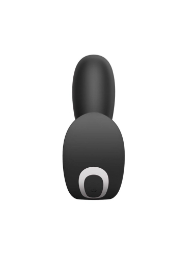 Силиконовая анальная пробка со стимуляцией клитора и вибрацией черная Satisfyer Top Secret - 2