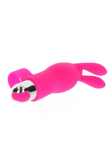 Вибратор на палец для клитора в виде кролика розовый Toy Joy Bunny Pleaser - 3