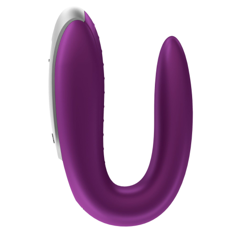 Смарт вибратор для пар Сатисфаер Satisfyer Double Fun фиолетовый - 4