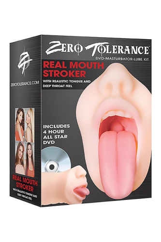 Мастурбатор рот с языком телесного цвета Zero Tolerance - 9