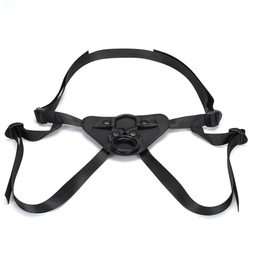 Трусики для страпона из полиуретана черные Liebe Seele Vegan Fetish Universal Strap On Harness - 1