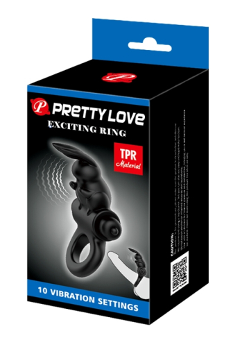 Эрекционное виброкольцо на член Pretty Love Exciting Ring Lybaile - 9
