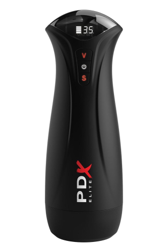 Мастурбатор вагина в колбе с вибрацией бежевая Pipedream PDX Elite - 2