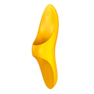 Вибратор на палец для клитора желтый Satisfyer Teaser Dark