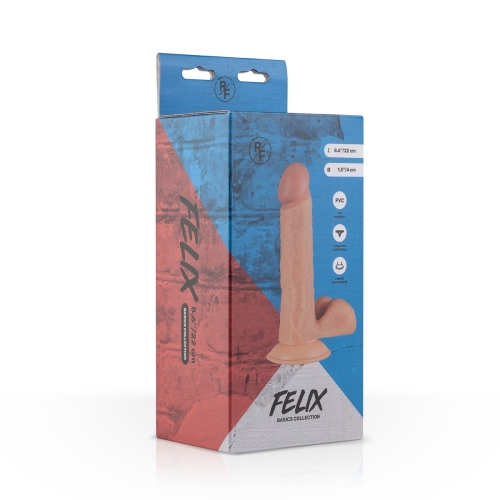 Фаллоимитатор реалистичный на присоске бежевого цвета EasyToys Felix длина 220 мм - 5