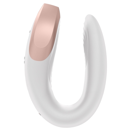 Смарт-вибратор 7,5/3 см для пар Satisfyer Double Love (White) с пультом Сатисфаер - 3