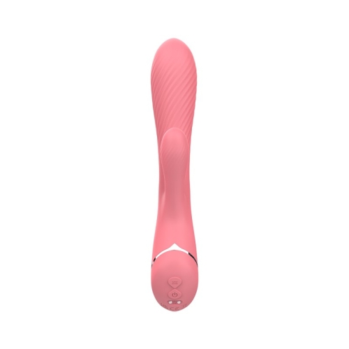 Вибратор вагинально клиторальный розового цвета Chisa Lust Ripple Coney - 3