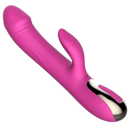Вібратор-пульсатор силіконовий зі стимуляцією клітора Leten Automatical Thrusting Vibrator з підігрівом 10 режимів - 4