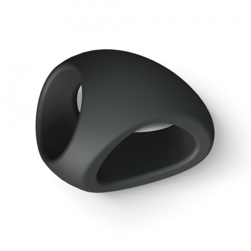 Ерекційне кільце подвійне для пеніса і мошонки чорне Love To Love FLUX RING - 6