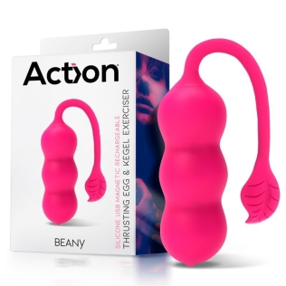 Вагинальные шарики с вибрацией Action Beany Vibrating Kegel Egg розовый