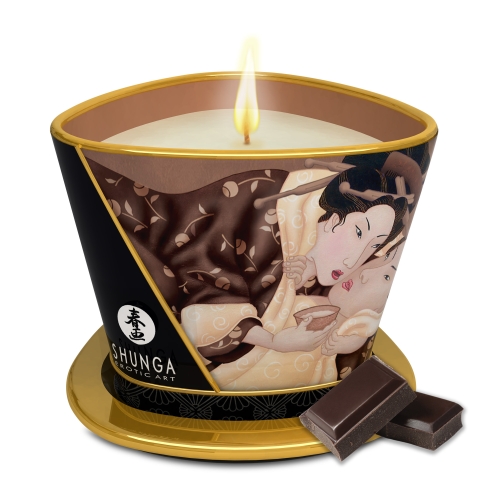 Масажна свічка з ароматом шоколад SHUNGA Intoxicating Chocolate 170 мл - 1