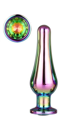 Анальна пробка конічної форми Dream Toys GLEAMING LOVE COLOURED PLEASURE PLUG M - 1