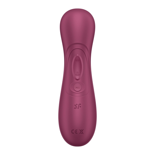 Вібратор з вакуумною стимуляцією клітора червоного кольору Satisfyer Pro 2 Generation 3 with Liquid Air Wine - 5