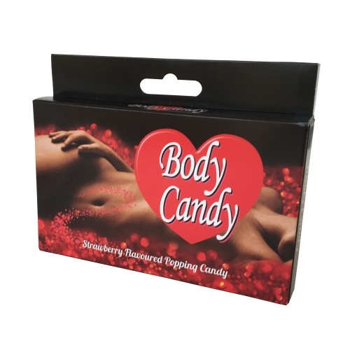 Карамельна пудра для тіла з ефектом шампанського Body Candy (полуниця) (32 гр) - 1