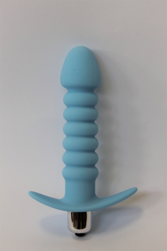 Втулка анальна з вібрацією Sweet Toys L 115 мм D 30x25 мм, колір блакитний - 2