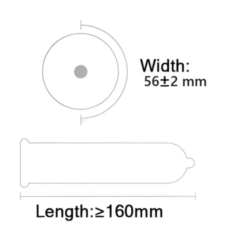 Латексні ультратонкі гладкі презервативи збільшеної ширини OLO XXL Ultrathin Extra Large 10 штук - 4