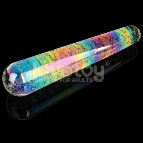 Скляний фалоімітатор, що світиться Twilight Gleam Glass Dildo-Slim Fantasy - 3