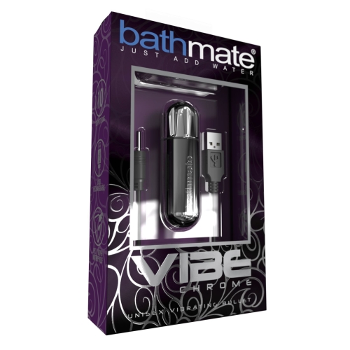 Вібропуля водонепроникна хромована Bathmate Vibe Bullet Chrome 10 режимів стимуляції - 3