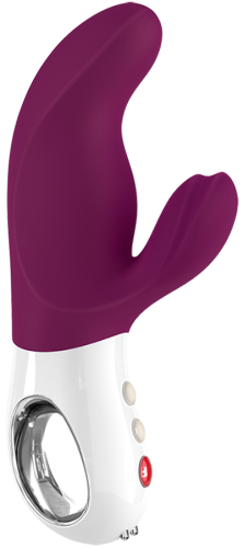 Вібратор із стимуляцією клітора фіолетовий Fun Factory Miss Bi - 9