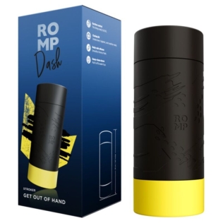 Мастурбатор для мужчин в колбе черно прозрачный Romp Dash Male Masturbator Suction Control