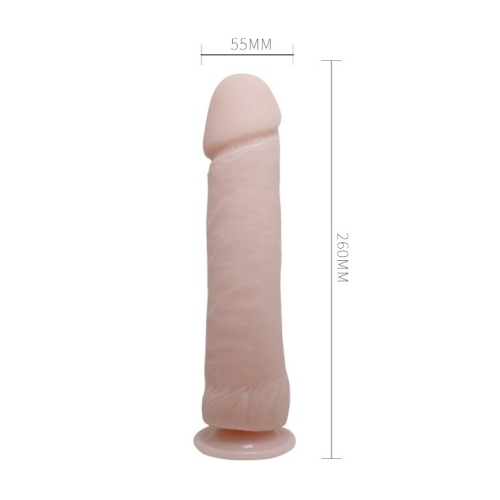 Фалоімітатор на присоску реалістик тілесний BIG Penis BW-007012C - 8